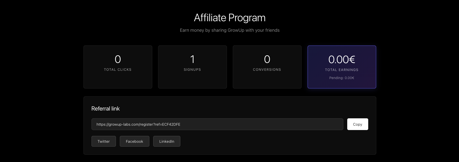 GrowUp-Labs - Screenshot 3 showing product features and functionality