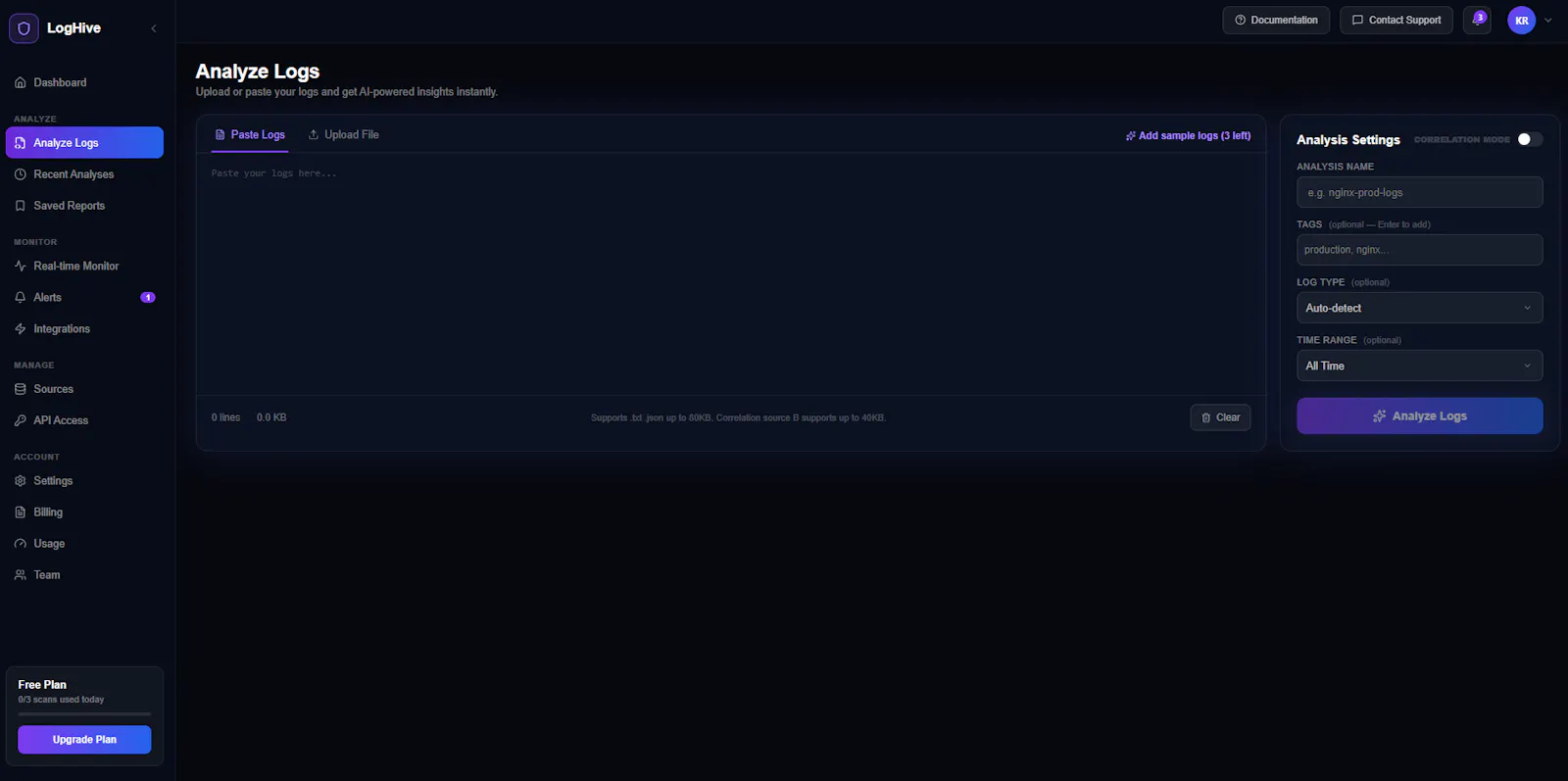 Loghive screenshot 2