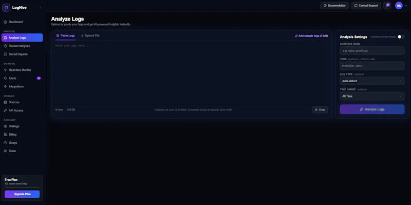 Loghive screenshot 2