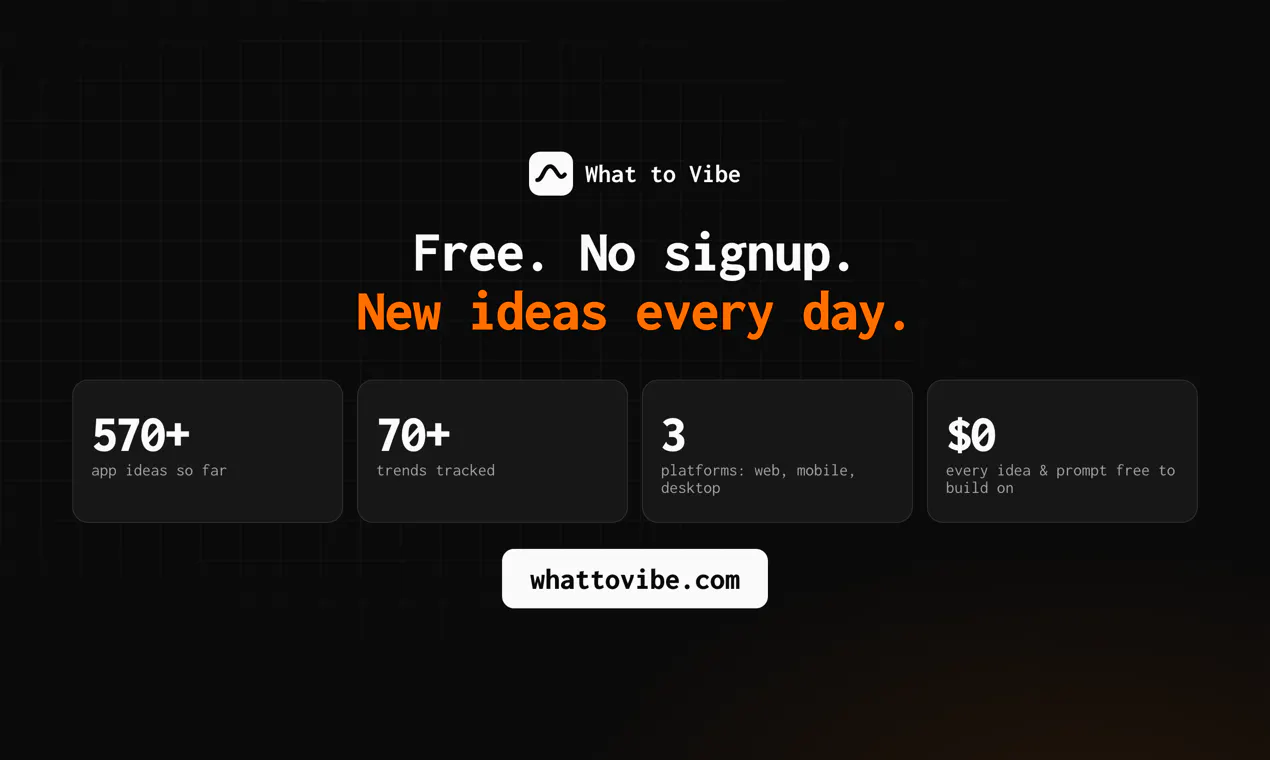 What to Vibe gallery image