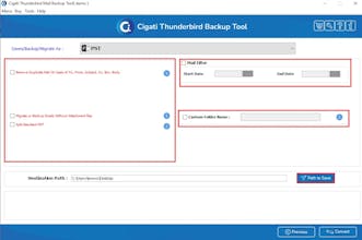 Mozilla Thunderbird Backup Tool gallery image