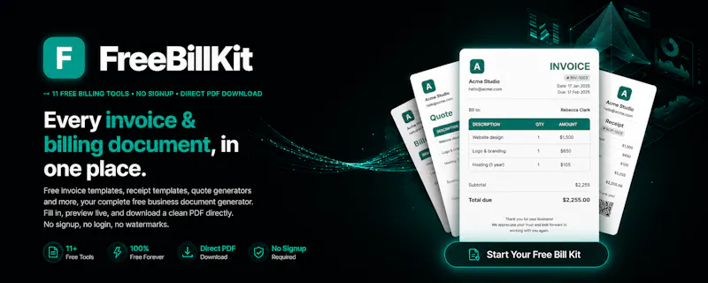FreeBillKit screenshot 2