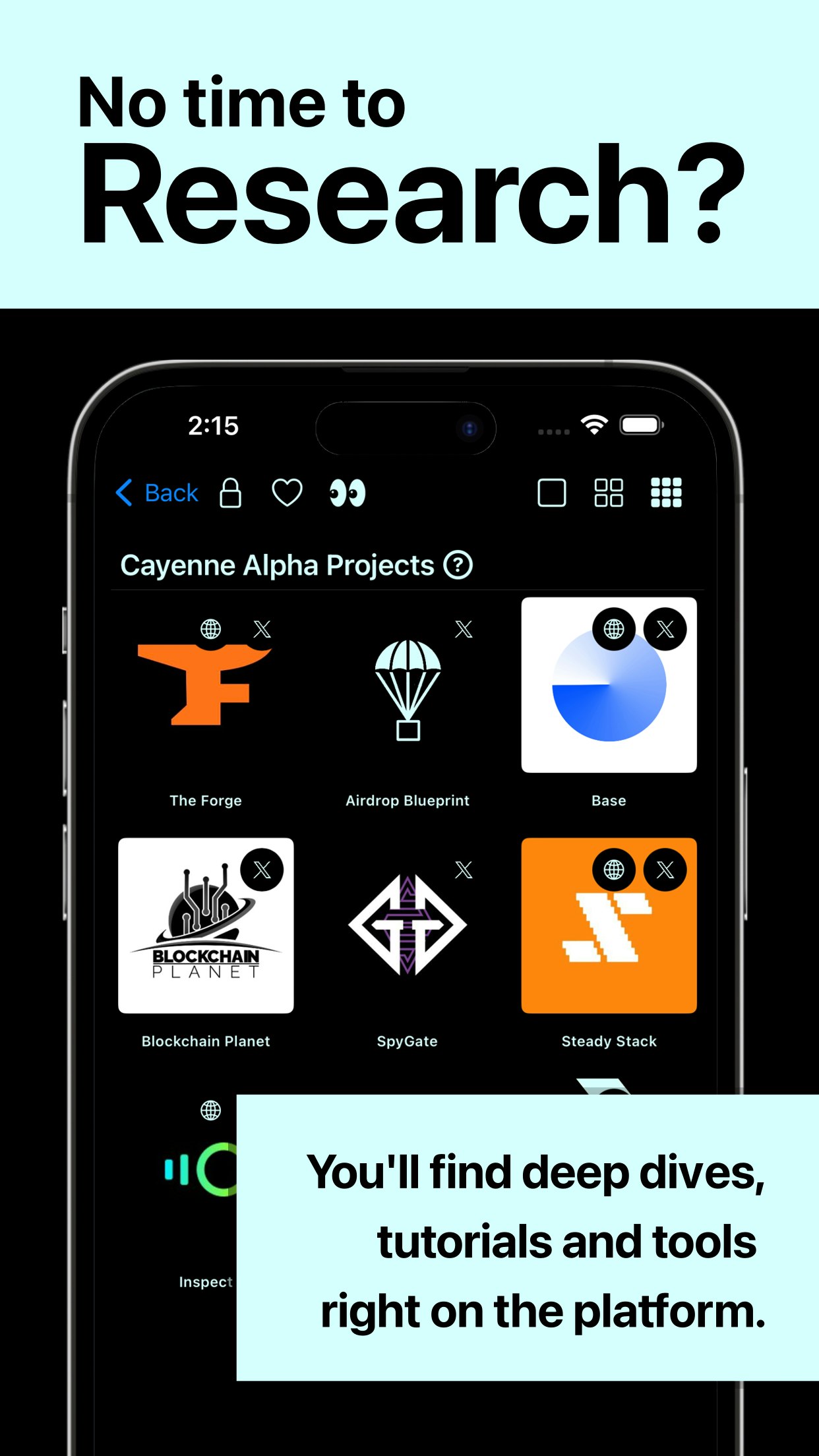 Платформы Cayenne: Web3 на iOS - Cayenne - это простой инструмент отслеживания для Web3, Crypto и NFTS медиа 2