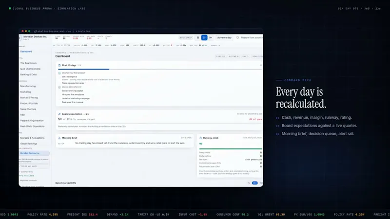 Global Business Arena  screenshot 1 (video preview)