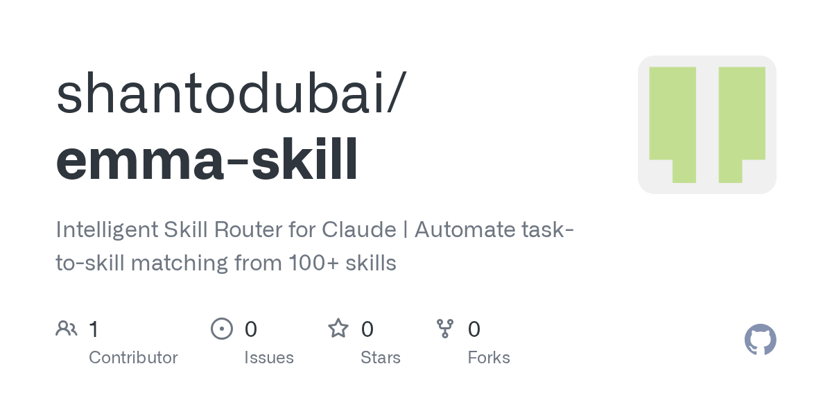 Emma-Intelligent Skill Router for Claude gallery image
