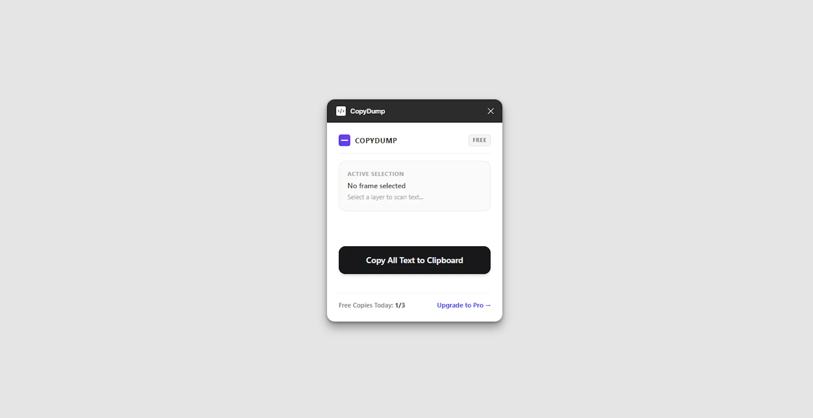 Copy texts in figma with just one click  screenshot 1