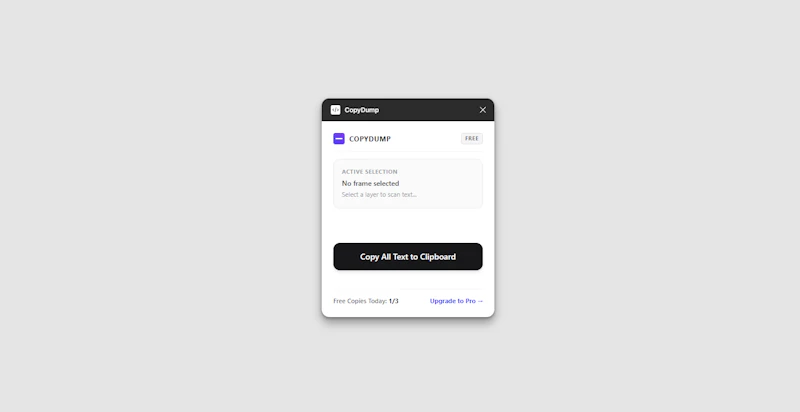 Copy texts in figma with just one click  screenshot 1