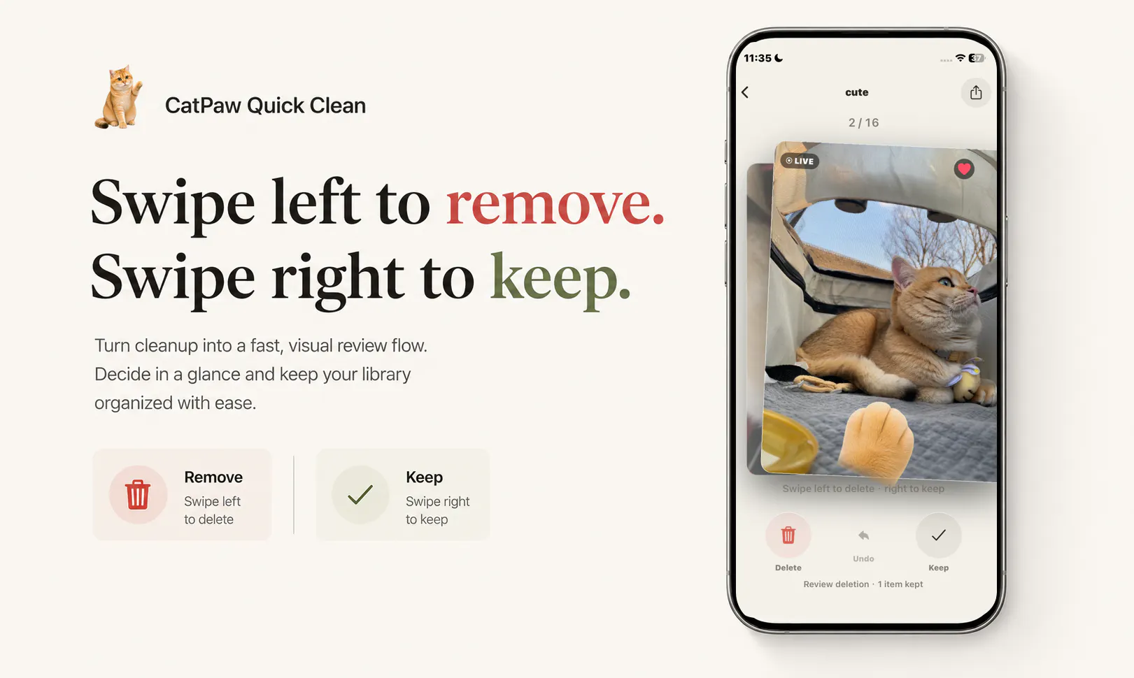 CatPaw Quick Clean screenshot