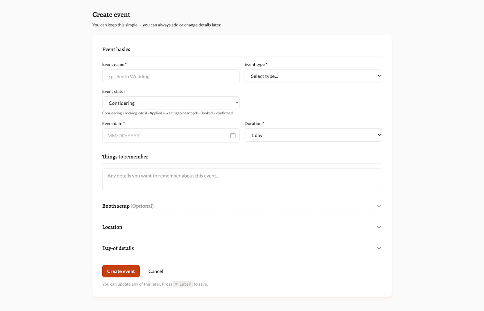 MyEventPrep screenshot 4