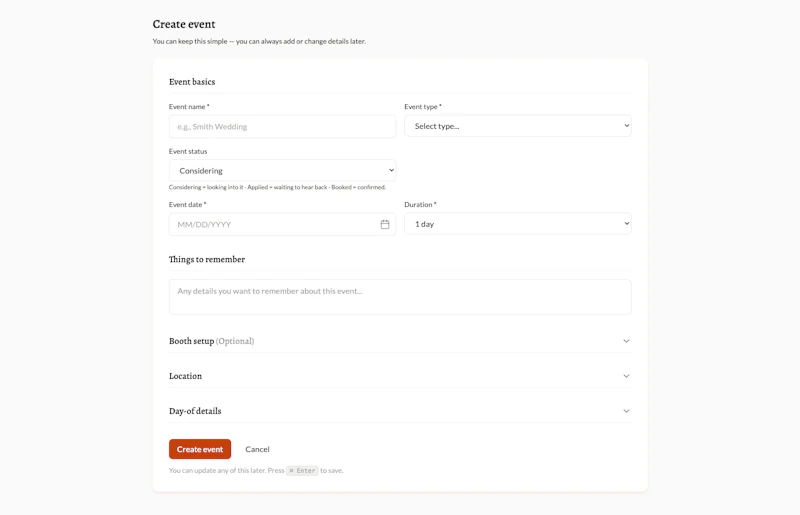MyEventPrep screenshot 4
