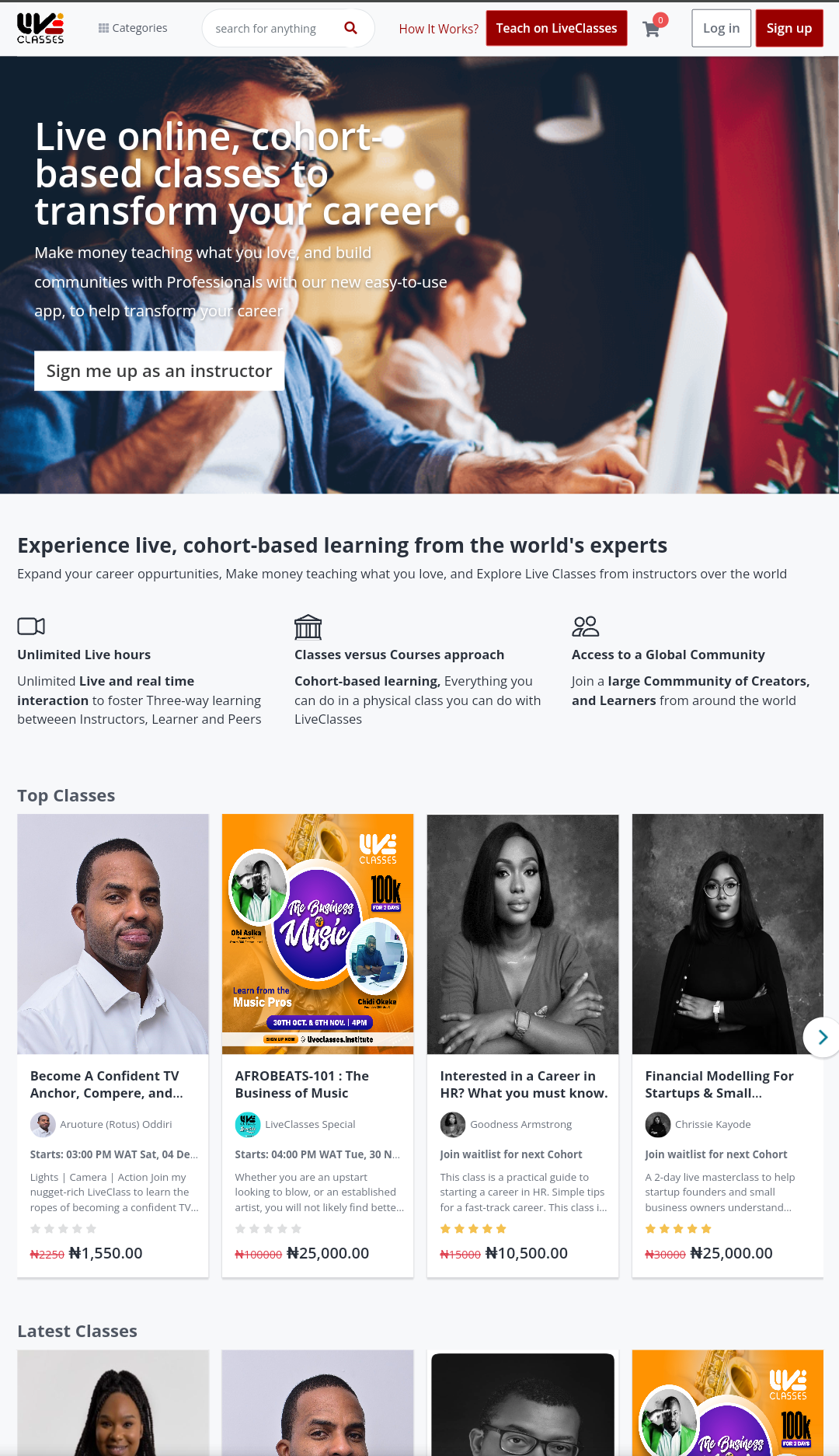 LiveClasses gallery image