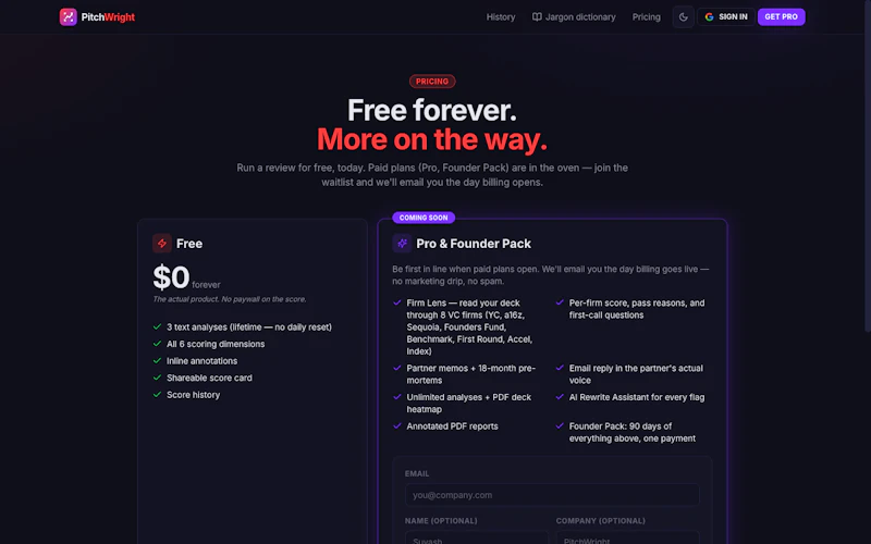 PitchWright screenshot 2