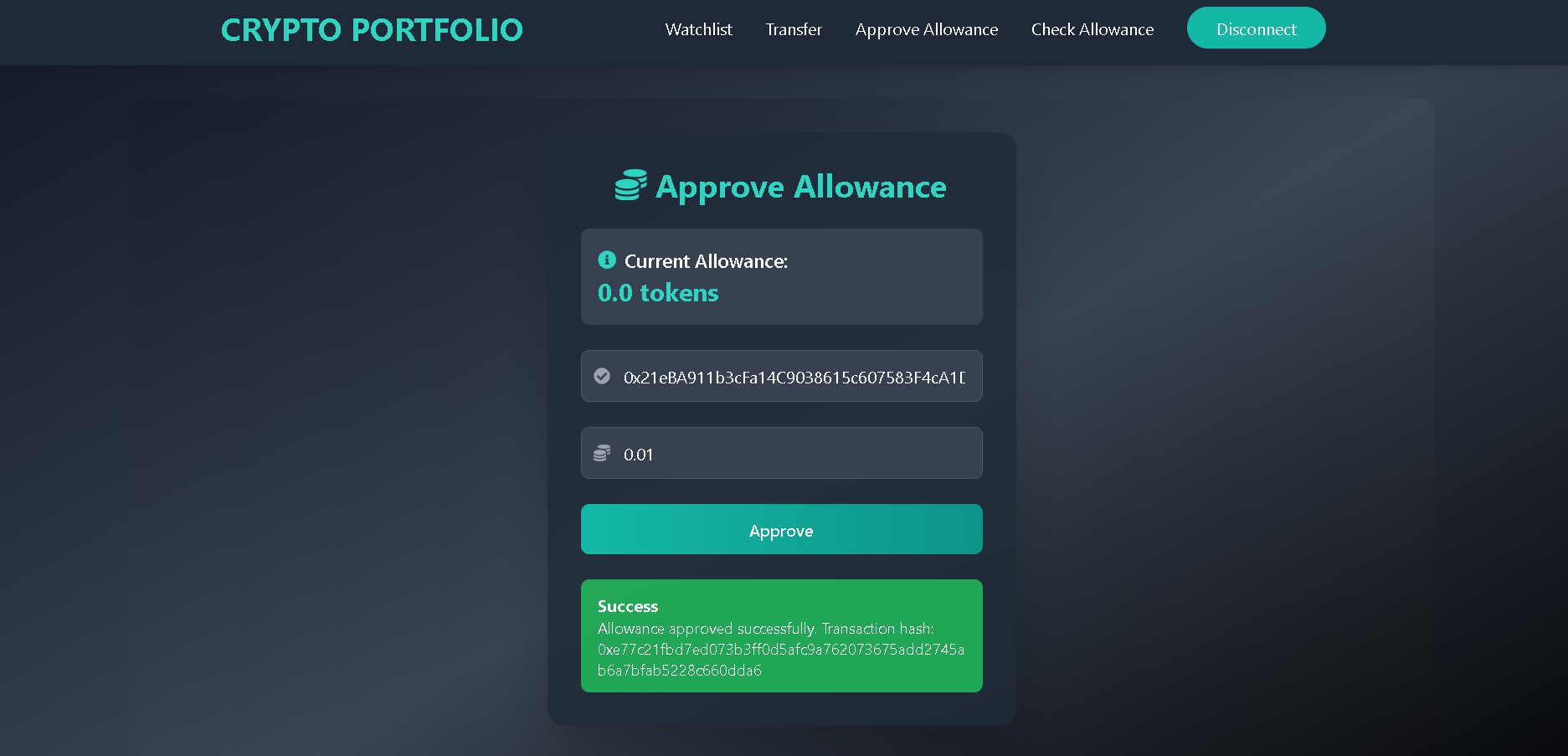 Crypto Portfolio gallery image