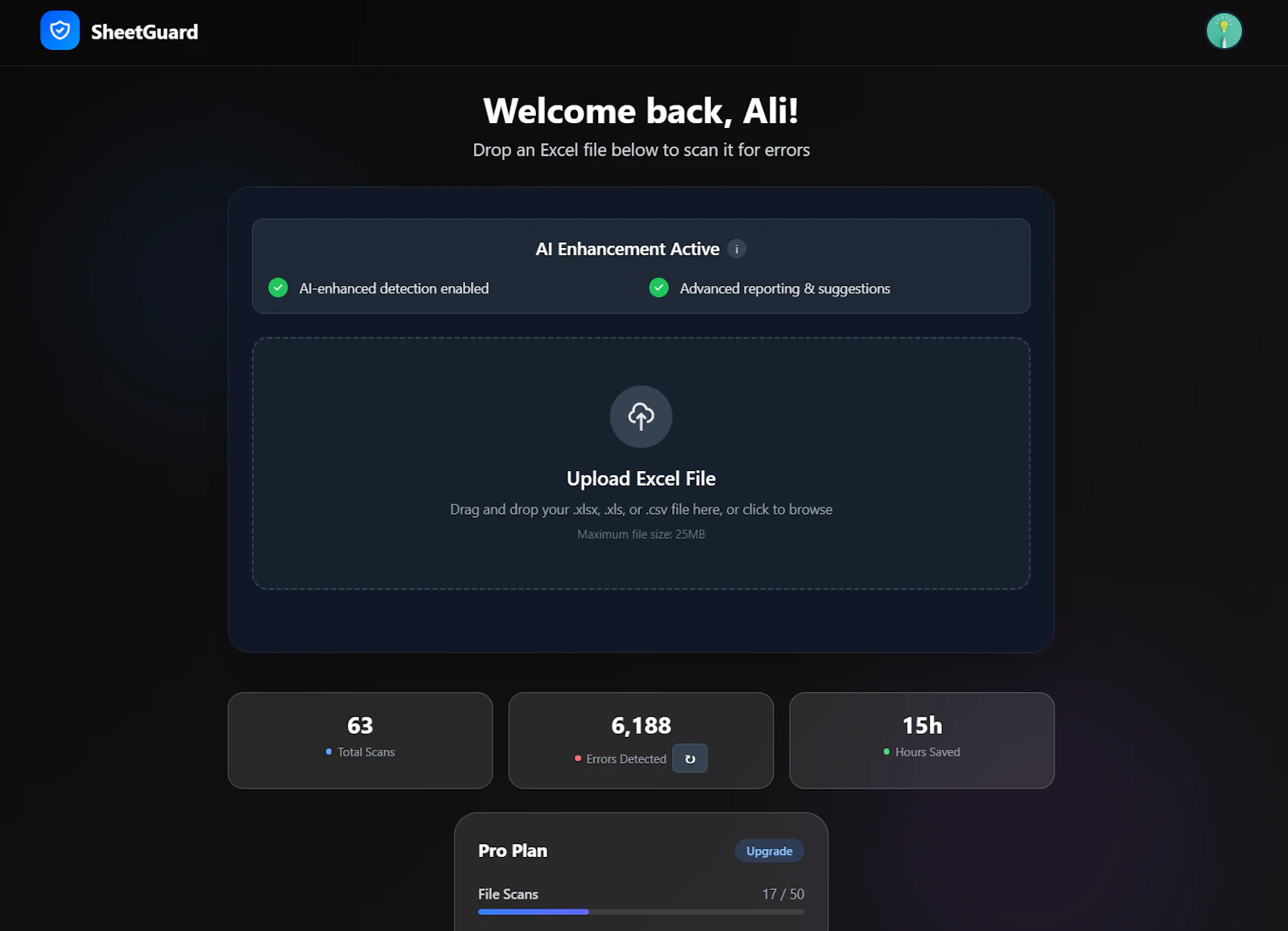 SheetGuard screenshot 2
