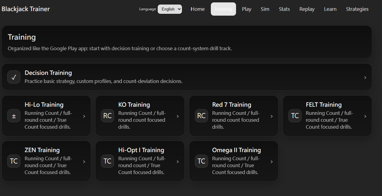 Blackjack Counting Trainer PC (Windows) gallery image
