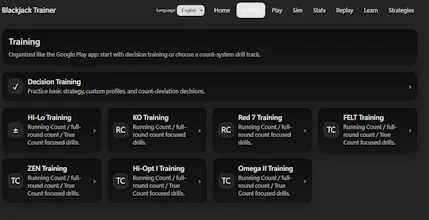 Blackjack Counting Trainer PC (Windows) gallery image