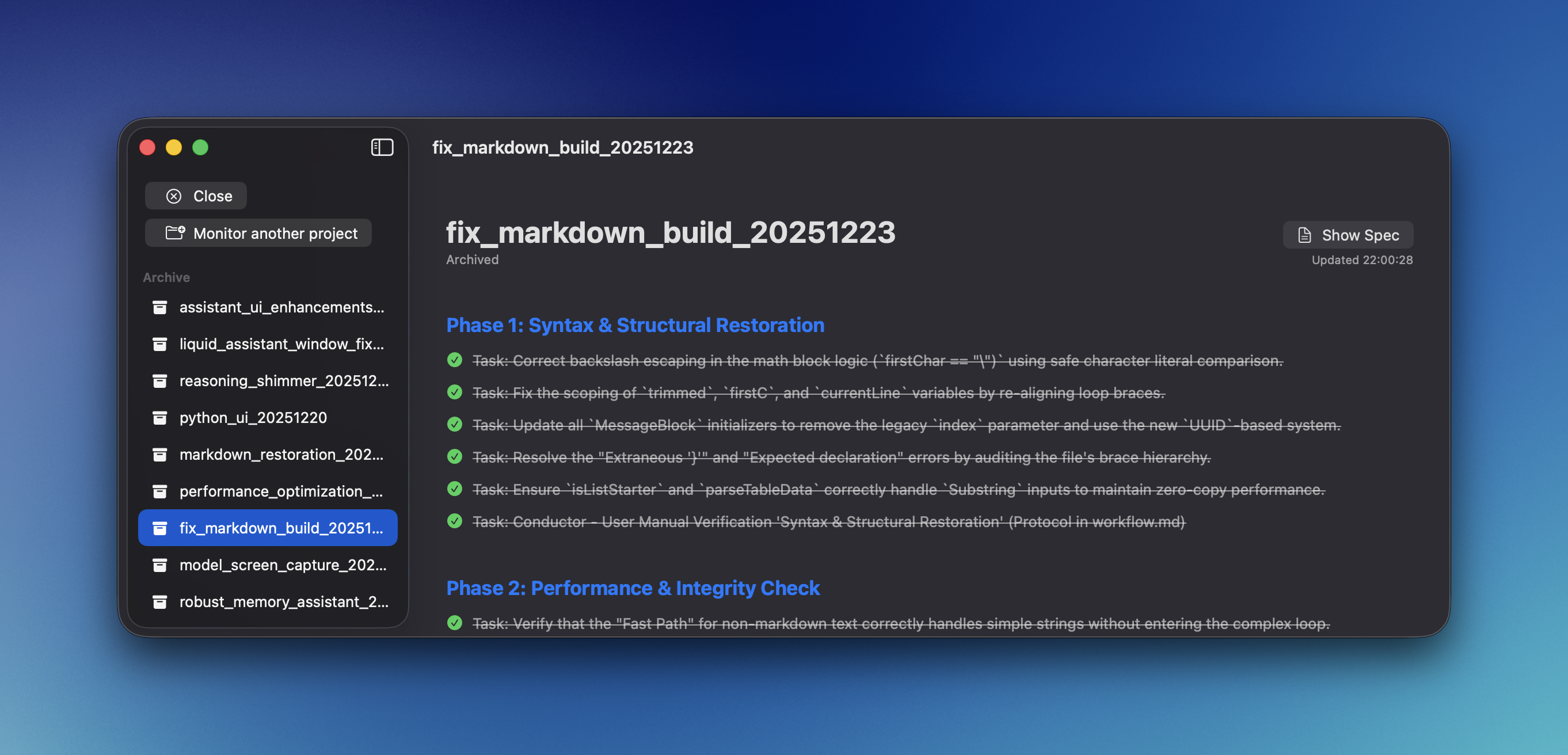 Conductor UI for Gemini CLI gallery image