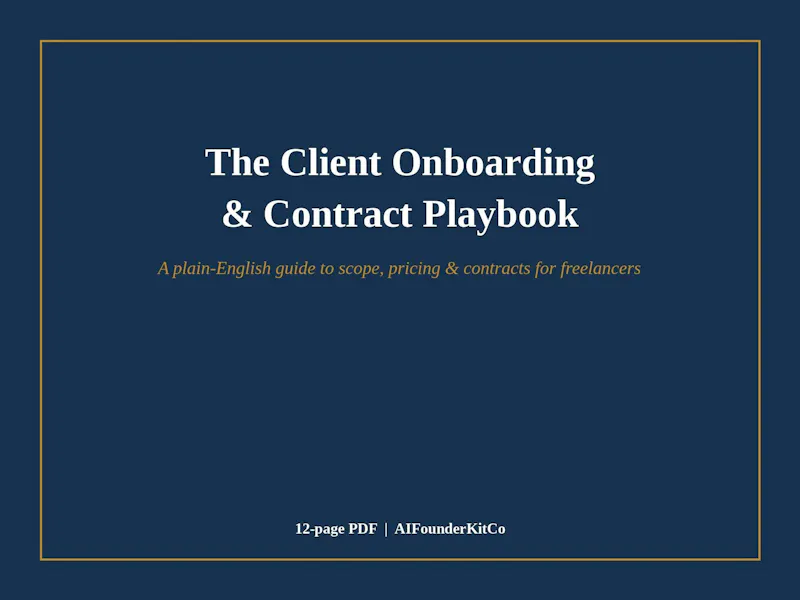 Client Onboarding & Contract Playbook screenshot 1