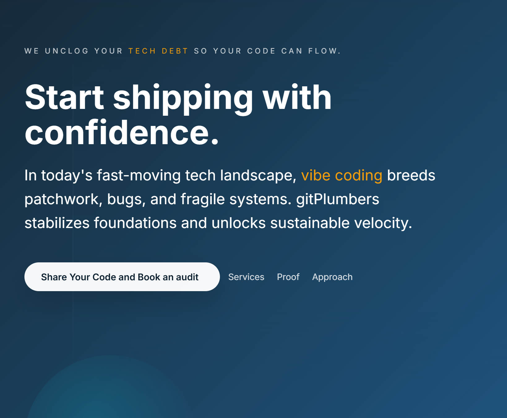 GitPlumbers - Main screenshot showing features and interface