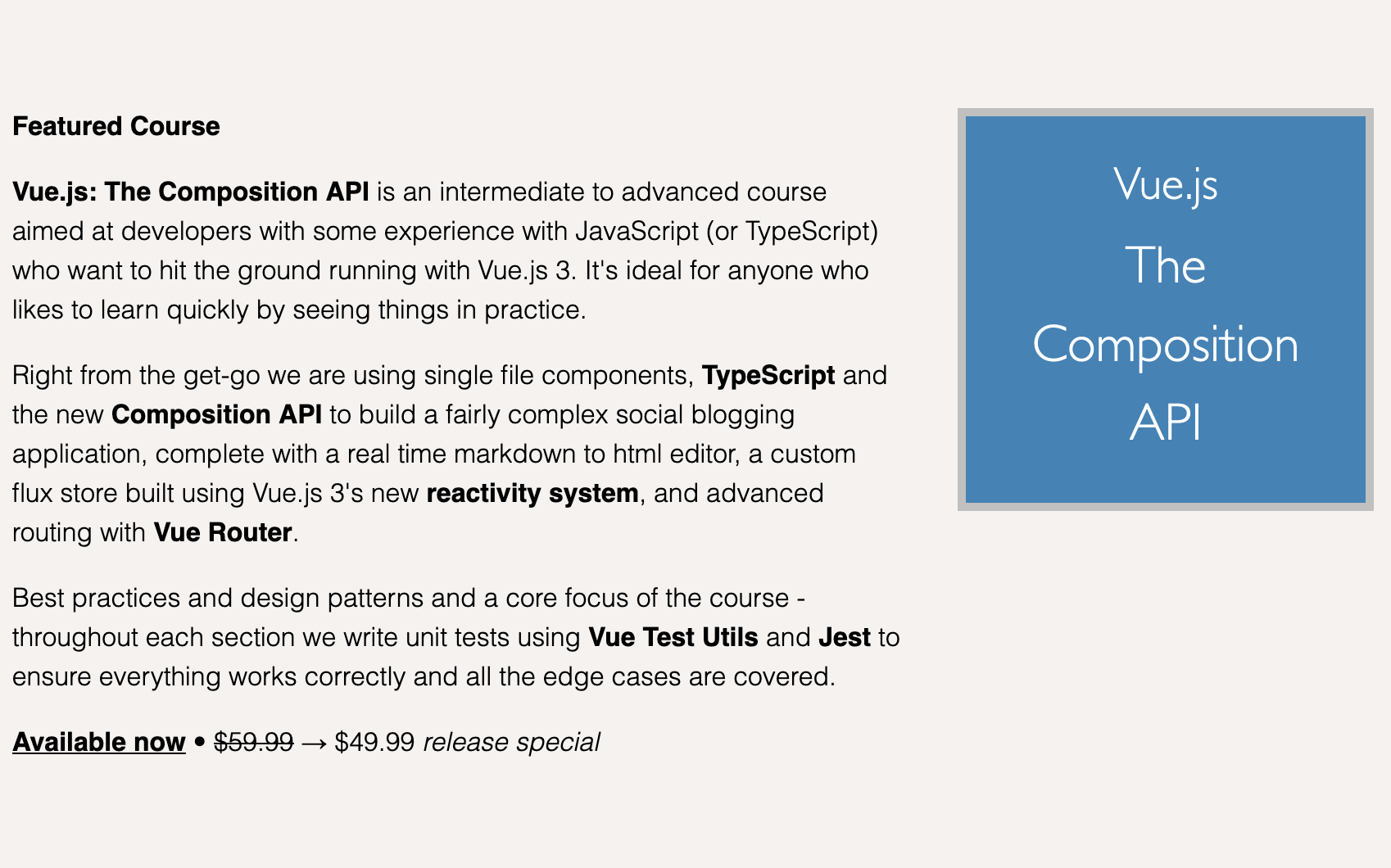 Vue.js 3: The Composition API gallery image