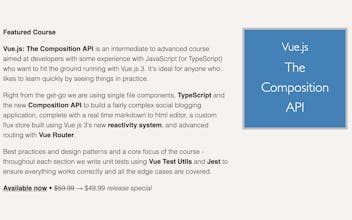 Vue.js 3: The Composition API gallery image