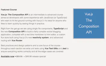 Vue.js 3: The Composition API gallery image
