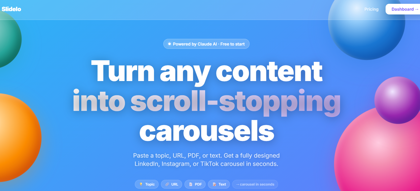 Slidelo - Build traffic with Carousels gallery image