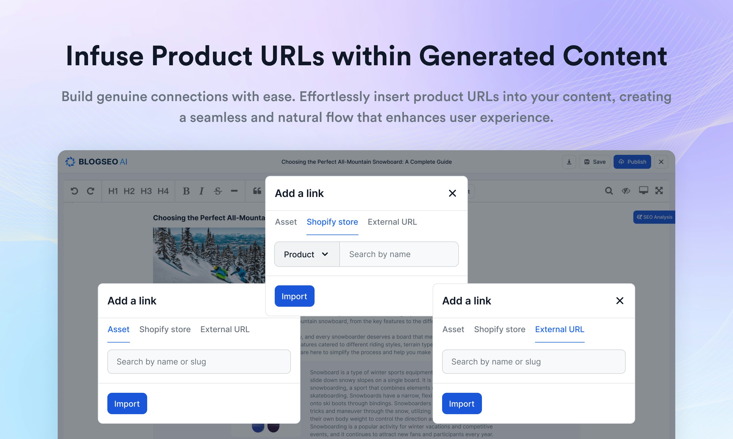 blogseo ai for Shopify - 让AI根据您的产品生成SEO就绪的文章媒体5