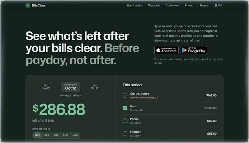 BillsClear screenshot 4
