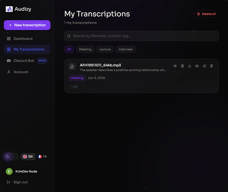 Audizy screenshot 5