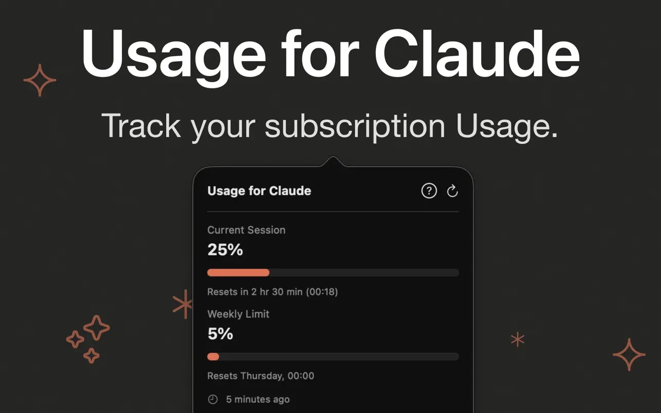 Usage for Claude - Main product screenshot demonstrating key features and user interface