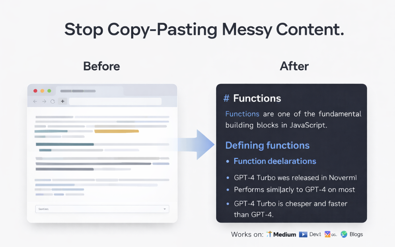 CleanMark - Smart Markdown Extractor gallery image