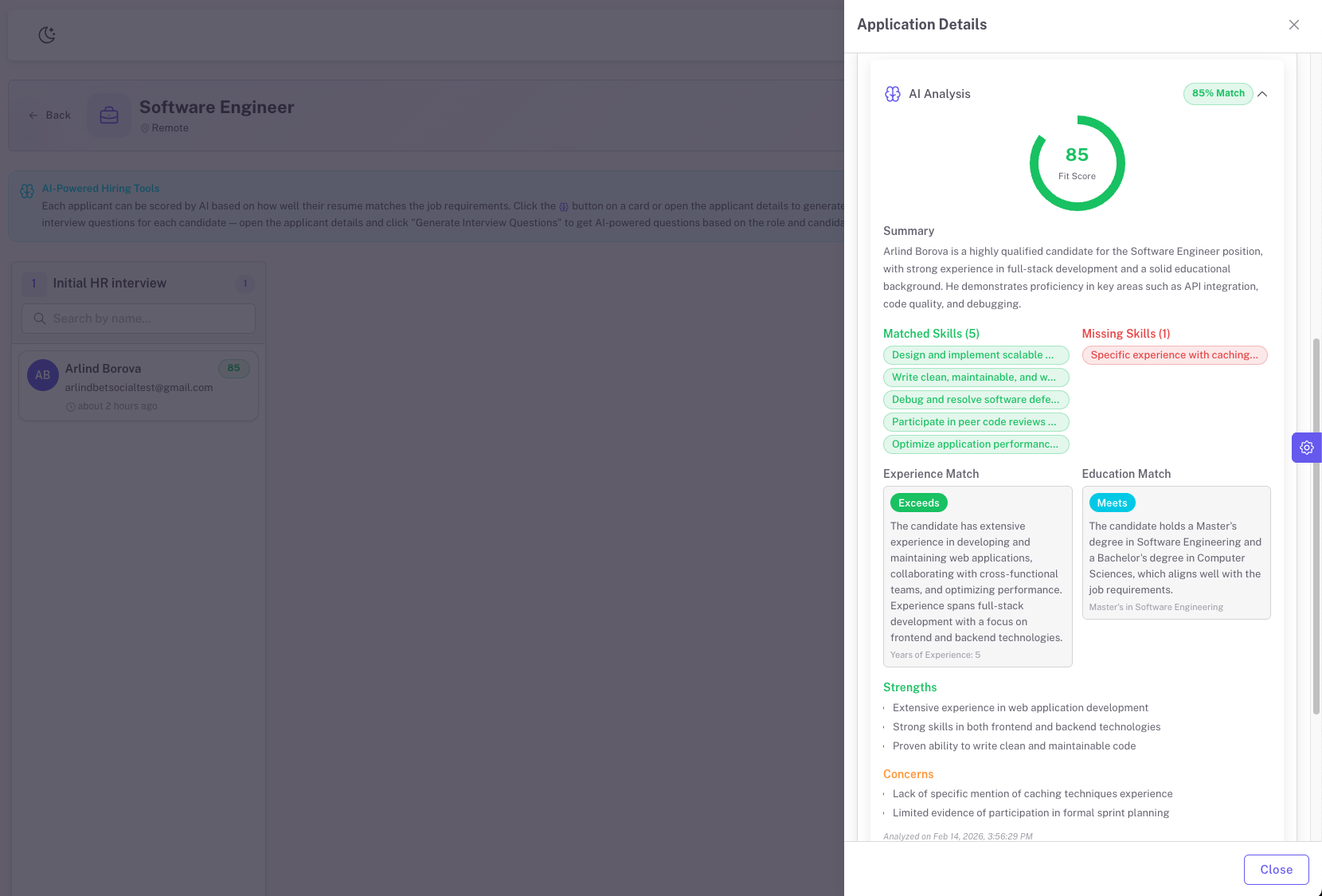 BorovaHR - Screenshot 5 showing product features and functionality