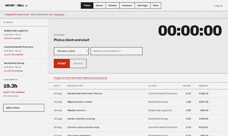HourToBill screenshot 3