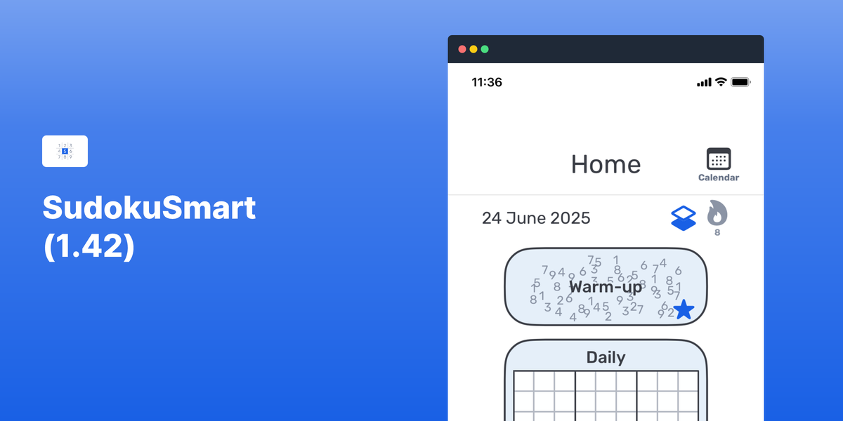 Sudokusmart iOS - App Sudoku gratuita con livelli e suggerimenti avanzati media 1