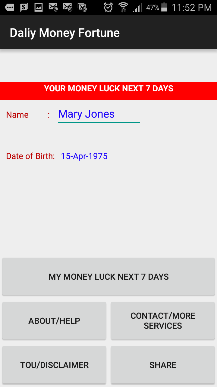 Daily Money Fortune gallery image