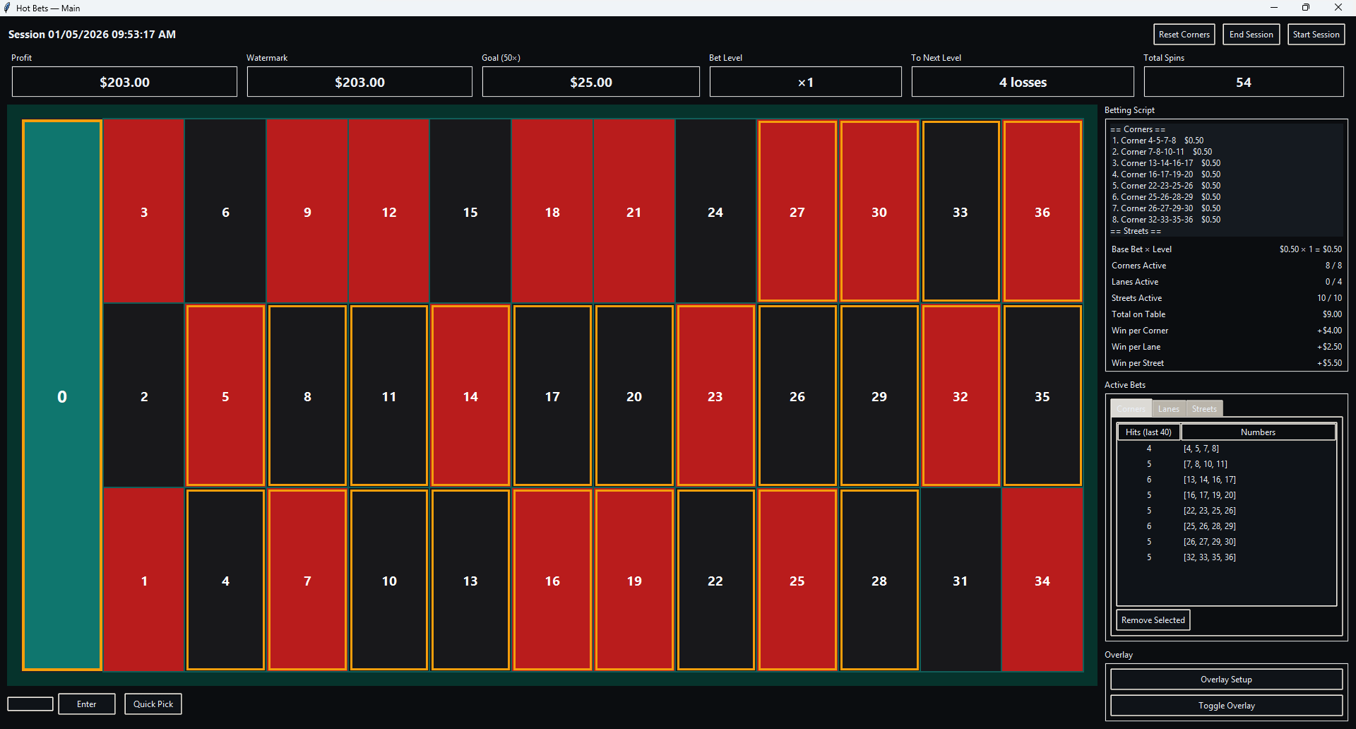 Hot Bets Sniper v3.1.0 — Roulette gallery image