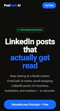 PostCraft AI — Free LinkedIn Post Writer gallery image