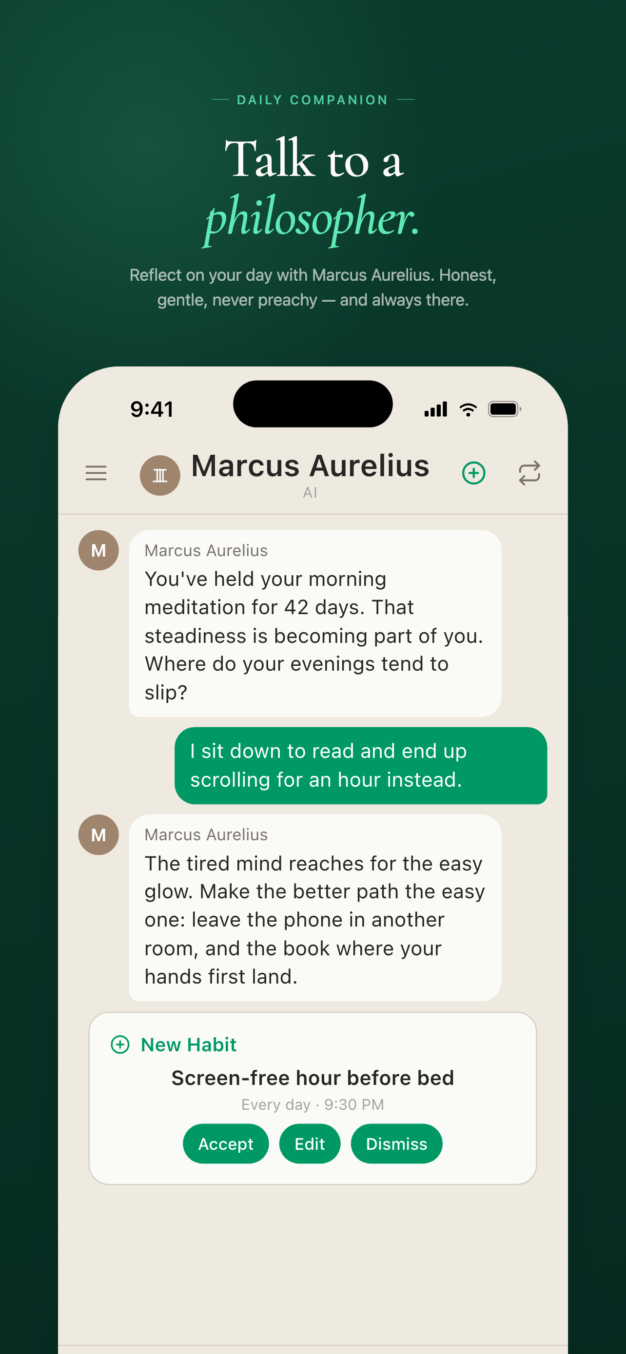 Marcus AI: Habit Tracker gallery image