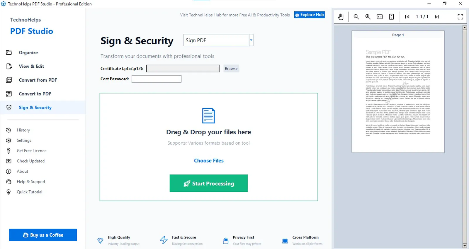 TechnoHelps PDF Studio screenshot 3
