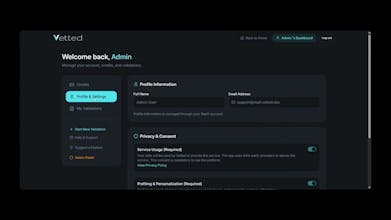 Vetted: Stop Guessing, Start Validating gallery image
