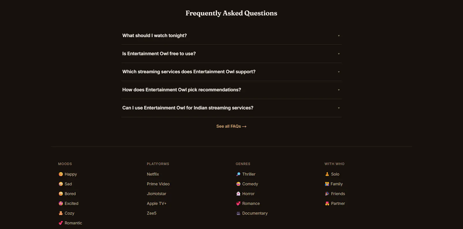 Entertainment Owl screenshot 4