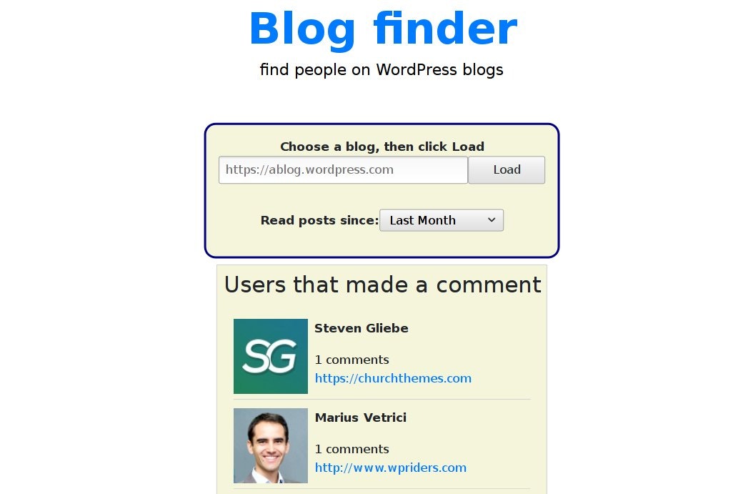 Blog Finder gallery image