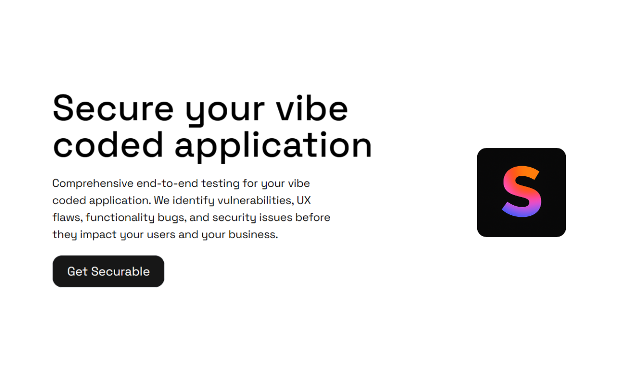 Securable - Secure your vibe coded applications media 1