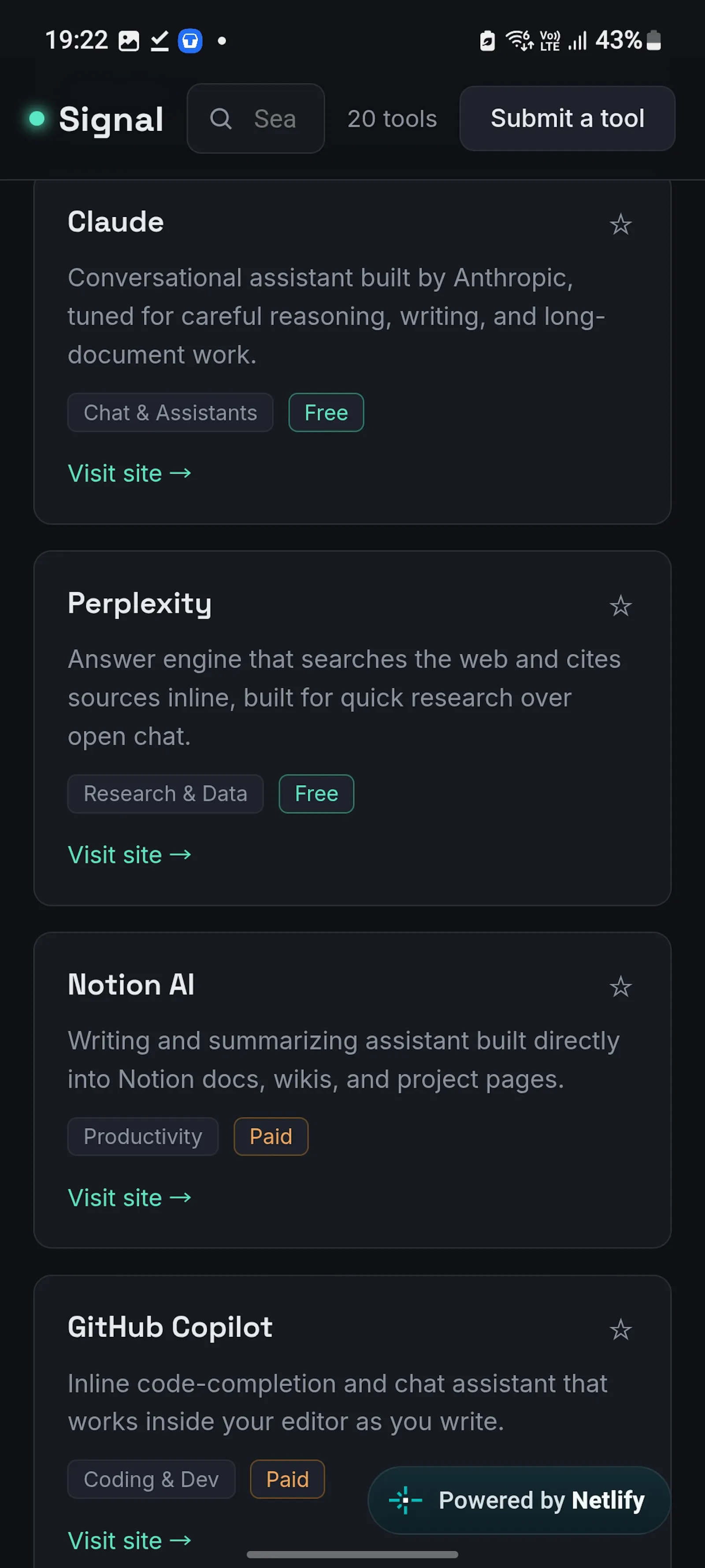 Signal screenshot 1