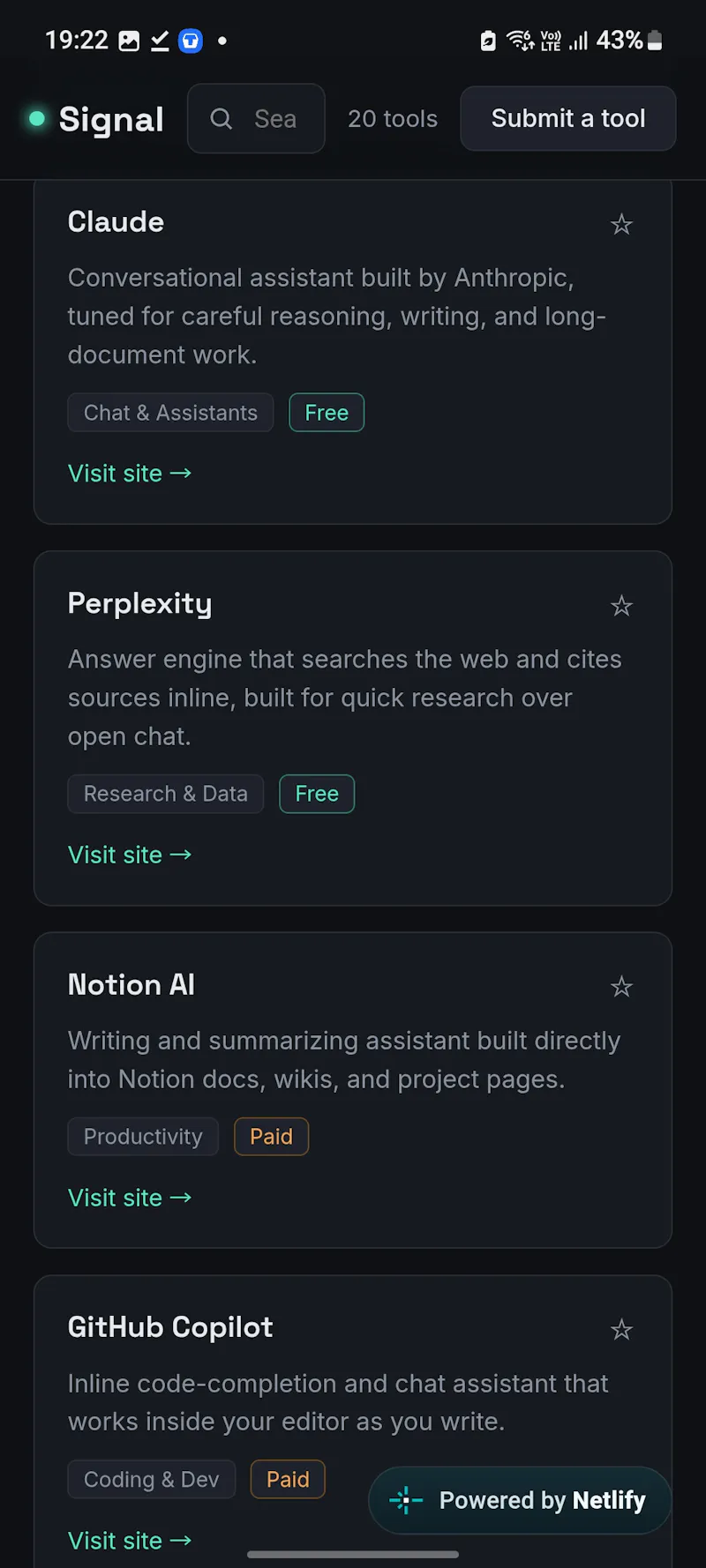 Signal screenshot 1