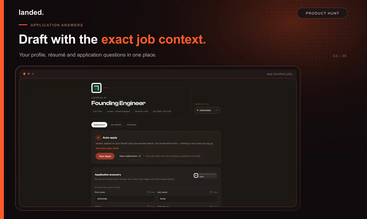 landed. screenshot 3