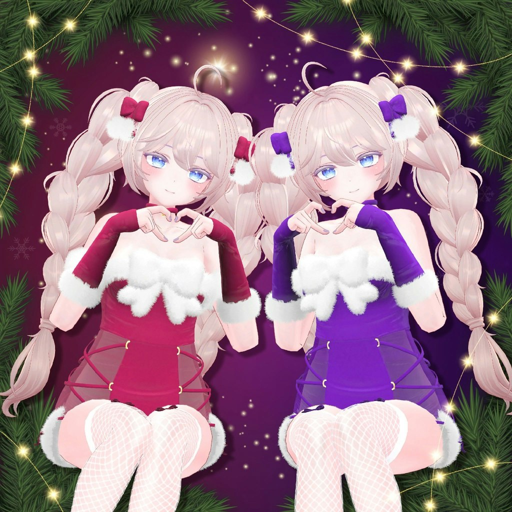 Moe Christmas Santa Girl VRC 3D Item! media 4