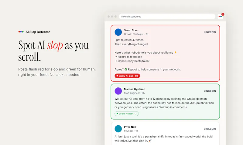 AI Slop Detector screenshot 1