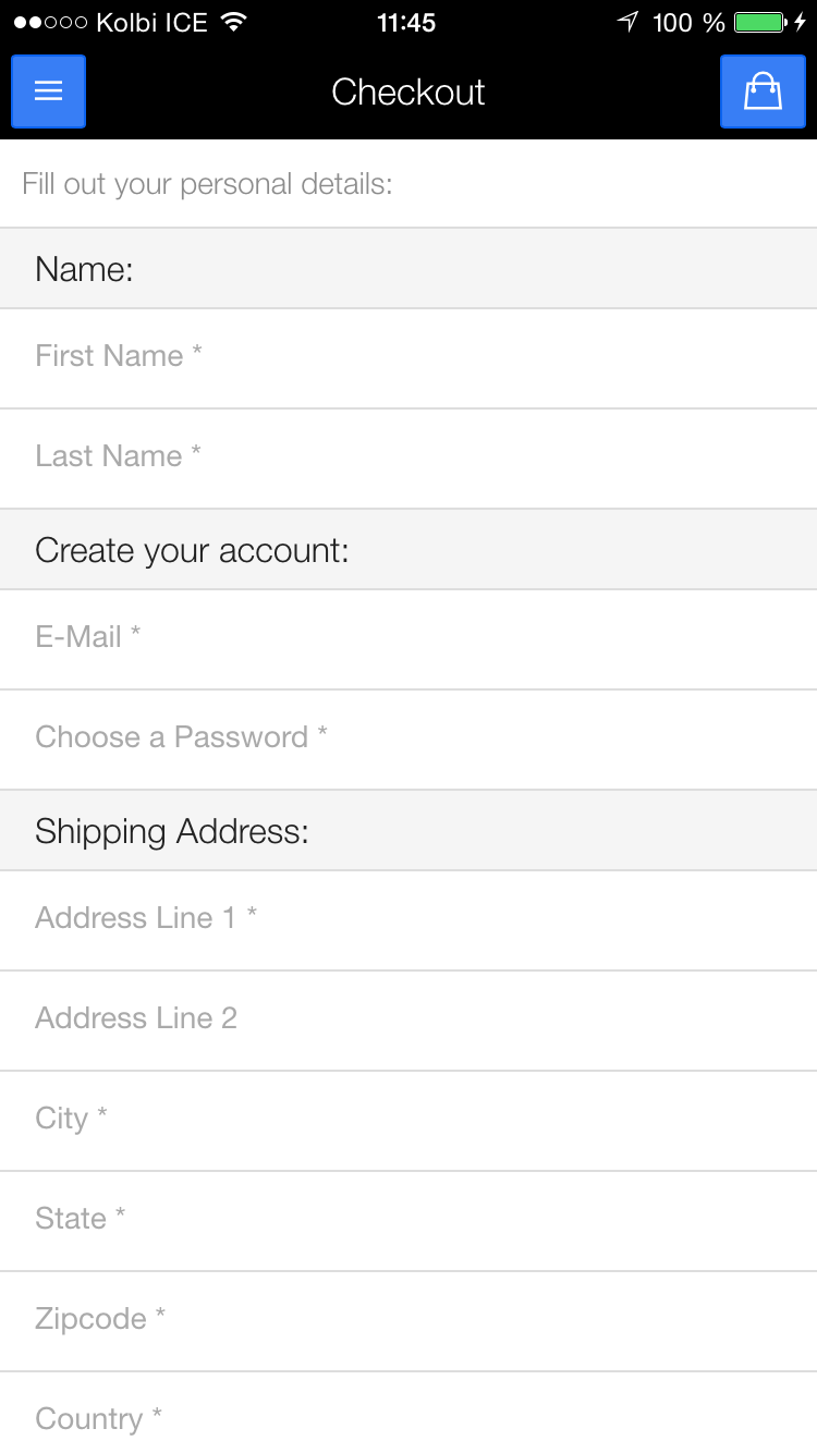 JS Shop Ionic Starter gallery image
